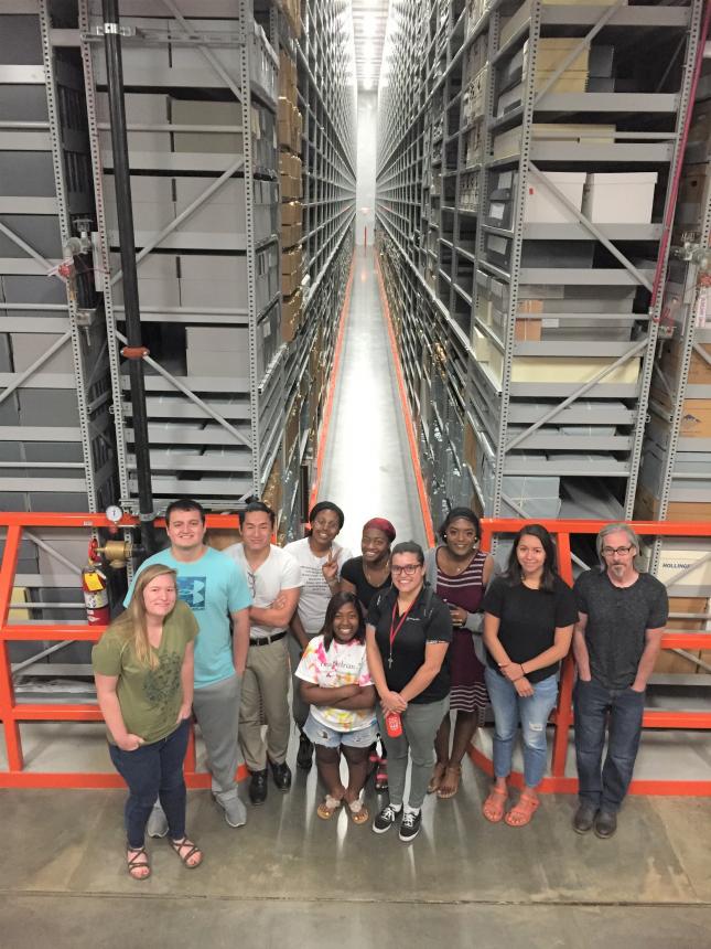 HSFI fellows at the Russell Library archives 2019