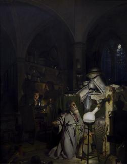 imagae of picture of Joseph Wright of Derby the Alchemist