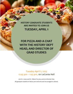 flyer for graduate student meeting with Dr. Palmer