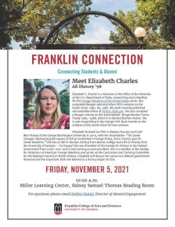 event flier - Friday Nov 5, MLC Reading Room, 10 AM