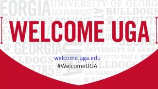 Welcome UGA sign