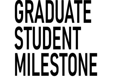 Grad student milestone header