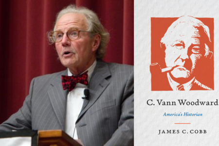 Jim Cobb photo and book cover of new biography on C. Vann Woodward