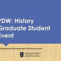 Tityle header for PDW Graduate student professional development workshop