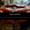 Dirty History workshop title header with photo of dirty hands