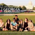 group of UGA public history interns in Washington DC on the Washington Mall
