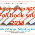 History Graduate Student Book Sale Oct 3-4 2018, 9am - 3:30 pm. LeConte Hall Plaza. Rain cancels.